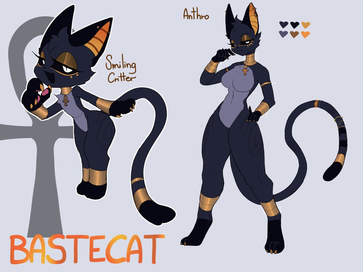 Ki_kidrew's tweet photo. redrawing my wife's reference sheet i did a year ago 
#SmilingCritters #SmilingCrittersOC https://t.co/ZOMSY0QaLf