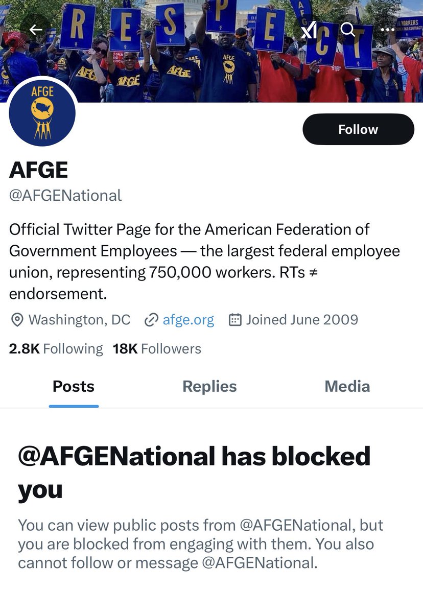Whenever AFGE management is ready to stop hiding behind HR emails and social media blocks— we, the workers, are ready to discuss why they felt the need to attack our contract and undermine the telework advocacy efforts of AFGE members.