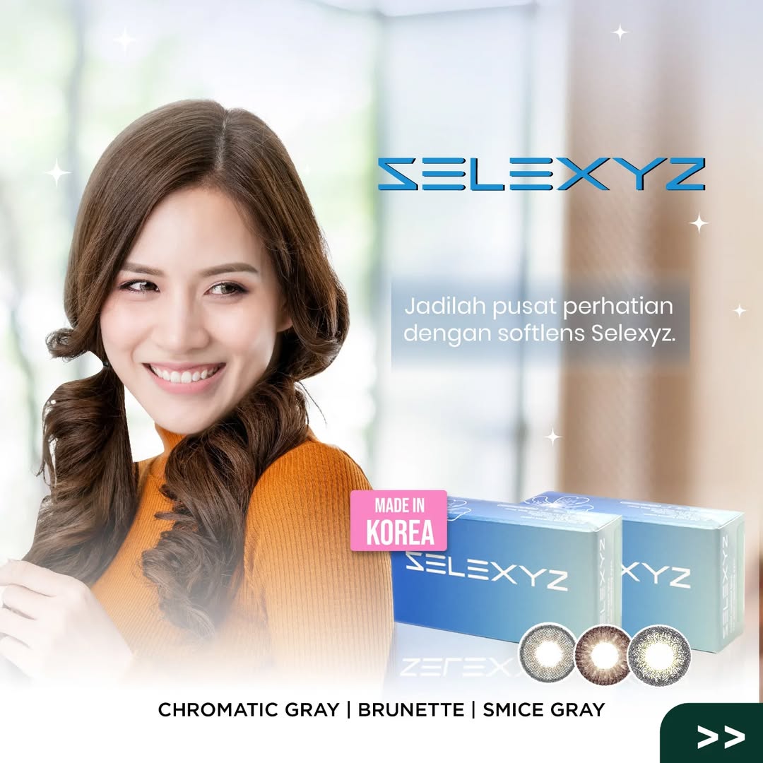 optik_tunggal's tweet photo. Tampil elegan dengan softlens keluaran Selexyz yang nyaman di mata. Pilihan warnanya juga dapat Anda sesuaikan dengan aktifitas harianmu.

Selain terasa nyaman dipakai, softlens Selexyz ini juga dilengkapi dengan proteksi UV A dan UV B untuk melindungi mata Anda dari radiasi sinar UV.

1 box Selexyz Rp165.000,- Made in Korea yang bisa didapatkan di store Optik Tunggal atau ZEISS Vision Center terdekat.

#optiktunggal #Selexyz #softlenskorea