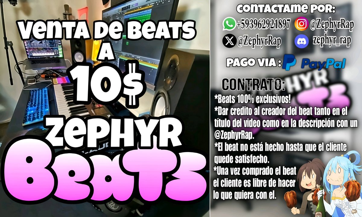✨Venta de Beats exclusivos a un buen precio