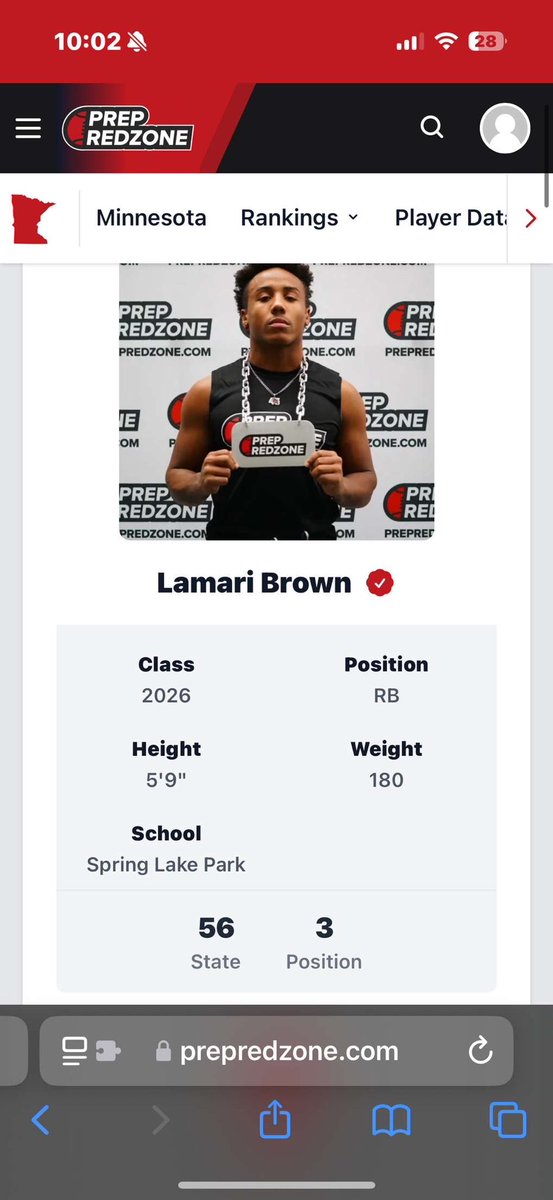 Lamari Brown (@lamaribrown45) on Twitter photo thank you <a href="/OJW_Scouting/">PrepRedzone Oliver</a> for the new ranking, can’t wait to start showing off how much i’ve improved since last year! <a href="/PrepRedzoneMN/">Prep Redzone Minnesota</a> thank you <a href="/OJW_Scouting/">PrepRedzone Oliver</a> for the new ranking, can’t wait to start showing off how much i’ve improved since last year! <a href="/PrepRedzoneMN/">Prep Redzone Minnesota</a>