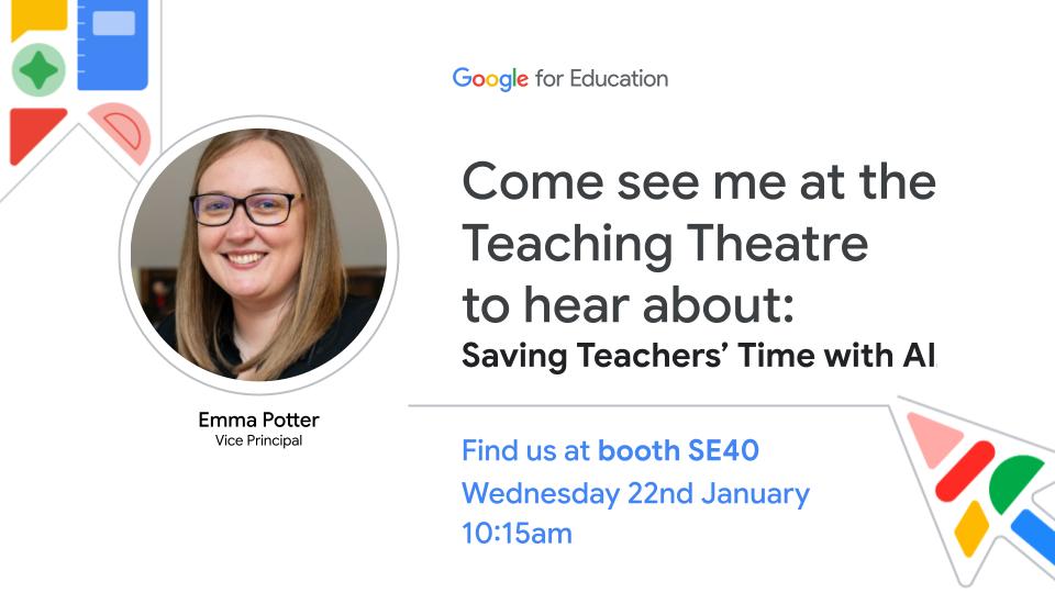 So pleased to be speaking about this <a href="/Bett_show/">Bett Global</a> today.  

<a href="/LEOacademies/">LEO Academy Trust</a> <a href="/GoogleForEdu/">Google for Education</a> 

#WeAreLEO🦁