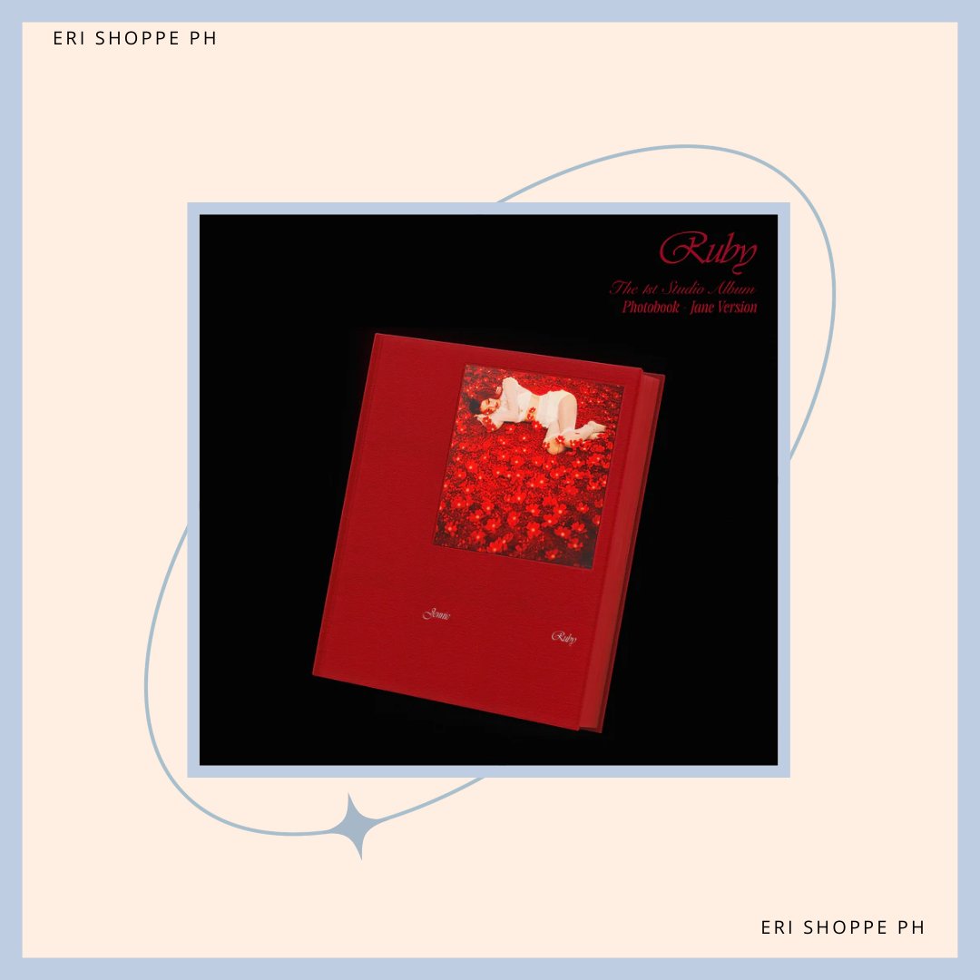 ERI_SHOPPE's tweet photo. PH GO | JENNIE 1st Studio Album 'RUBY' ⭑ 

⤿ JANE version / ZEN version
- ₱550 (sealed album only - no pob)
- ₱850 ea (album + ktown4u pob)
- ₱1,090 ea (album + withmuu or applemusic or makestar pob)
* please check pob under this thread, will post the previews :)

⤿ DIGIPACK version
- ₱570 (ktown4u)
- ₱690 (withmuu, applemusic, makestar)

HOW TO ORDER?
✧ Check out through the link below 👇
⤿ Order Link: https://t.co/J59WEt260F

✧ DEADLINES
⤿ doo: March 4th, 2025
⤿ min. non-refundable downpayment 50% of the total amount by March 5th, 2025
⤿ deadline of rem.bal: April 1st, 2025
⤿ store freebies!
⤿ normal eta
⤿ release date: March 7th, 2025

wts lfb blackpink jennie ruby jane
