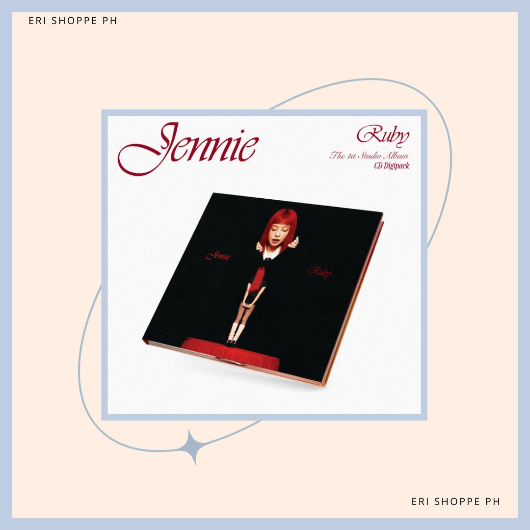 ERI_SHOPPE's tweet photo. PH GO | JENNIE 1st Studio Album 'RUBY' ⭑ 

⤿ JANE version / ZEN version
- ₱550 (sealed album only - no pob)
- ₱850 ea (album + ktown4u pob)
- ₱1,090 ea (album + withmuu or applemusic or makestar pob)
* please check pob under this thread, will post the previews :)

⤿ DIGIPACK version
- ₱570 (ktown4u)
- ₱690 (withmuu, applemusic, makestar)

HOW TO ORDER?
✧ Check out through the link below 👇
⤿ Order Link: https://t.co/J59WEt260F

✧ DEADLINES
⤿ doo: March 4th, 2025
⤿ min. non-refundable downpayment 50% of the total amount by March 5th, 2025
⤿ deadline of rem.bal: April 1st, 2025
⤿ store freebies!
⤿ normal eta
⤿ release date: March 7th, 2025

wts lfb blackpink jennie ruby jane