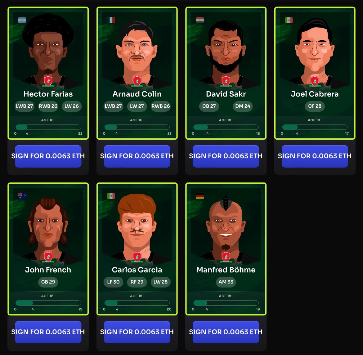 Day 1, Season 2! 🤩

Had a tonne of fun in my first season on <a href="/Footium/">Footium</a> and managed to seal promotion 👌🏼

Added a fair bit of quality and some decent youngsters to the team mid season but I’d imagine it’s gonna be a slog in D7, never know though 🙏🏽

I won 0.022 eth for being