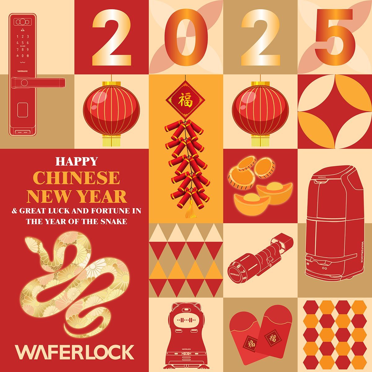 WAFERLOCK's tweet photo. 🧧Year of the Snake brings great fortune
🟪 WAFERLOCK thanks everyone for your support in the past year!
✨ In 2025, we will continue to strive for innovation,
to bring you safer, more convenient, and smarter home and building solutions!🥰
Wishing everyone a Happy New Year!🧨 https://t.co/YFC2STTsh5