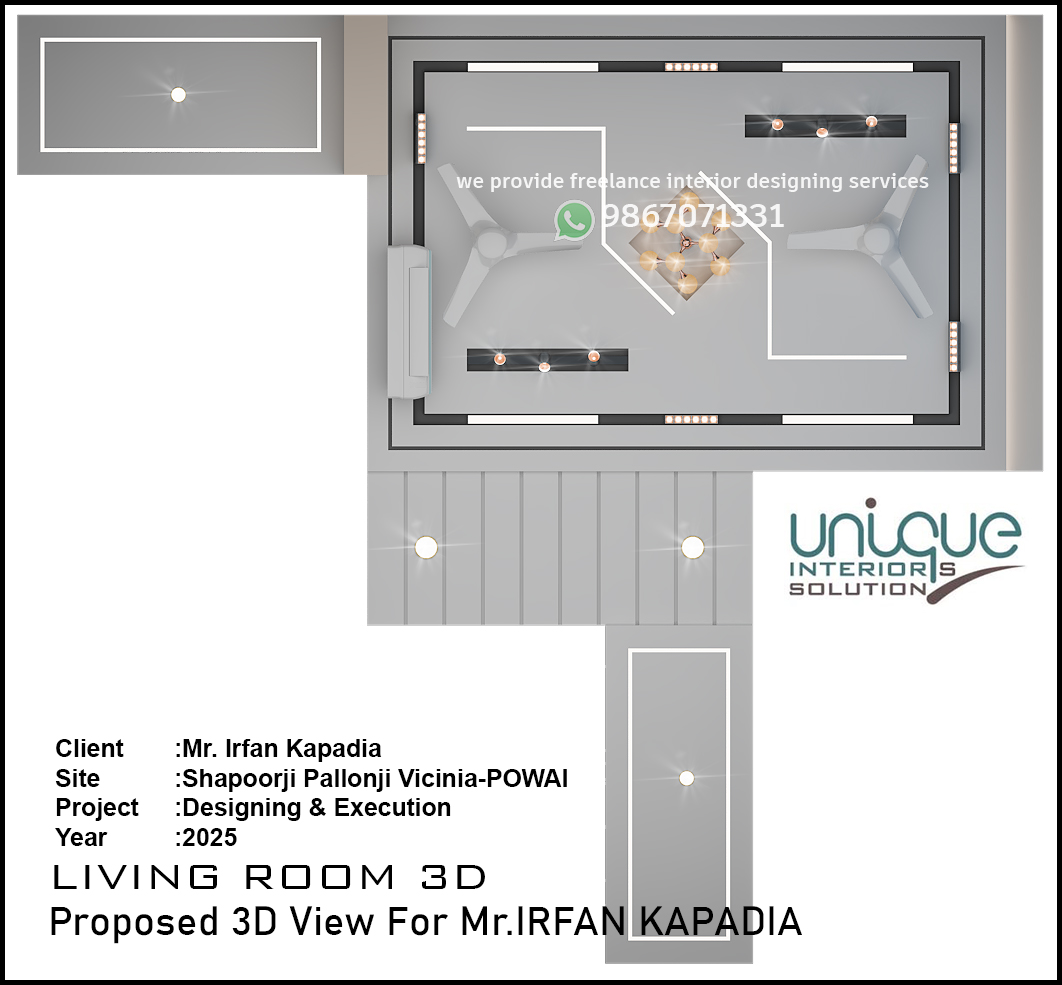 UniqueInterioss's tweet image. SHAPOORJI PALLONJI VICINIA, Saki, Powai Vihar Rd, Chandivali, Mumbai, Maharashtra 40007
#flatinterior #homeinterior #livingroominterior #ceiling #plan #3d #2design