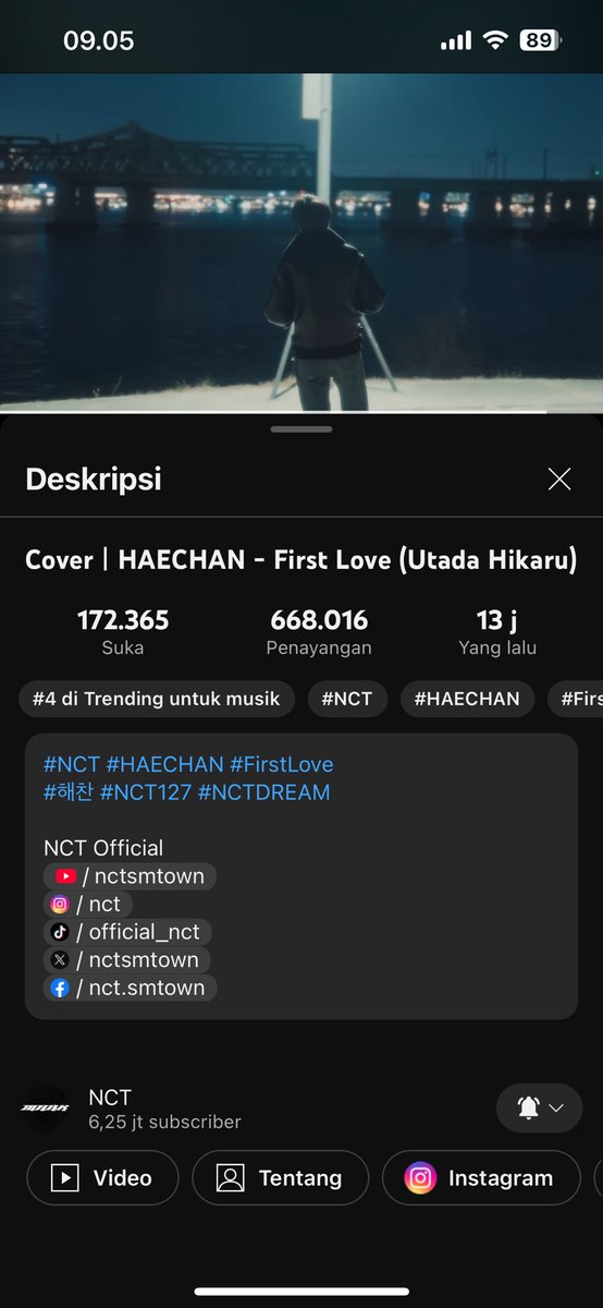 Telinga_Ajaib's tweet photo. 🌻SFS STREAMING PARTY 📢

🌻 haechan cover First Love (Utada Hikaru) 
🔗 https://t.co/tqRMOlGo2f…

tags 🎊 : @callmebuna @kareenjun @Aprilia24Rizka @bixxiefoxie29 @DRLoey_noona @Farawayyariva @sarimieisidua_ @selarikkisah

#HaechanCoverOutNow
#HAECHAN
#NCTDREAM
#해찬첫솔로커버곡 https://t.co/Px2WOuNiwR