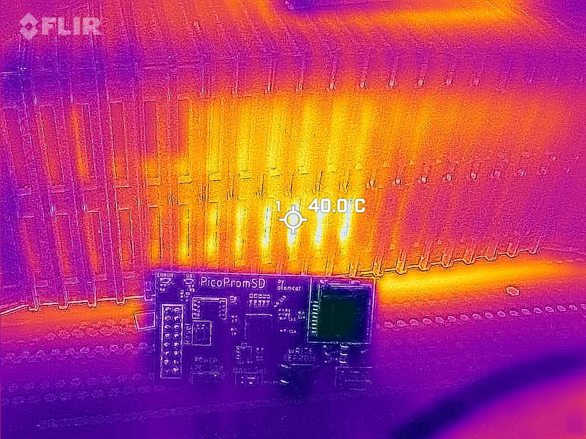 OGX_Harcroft's tweet photo. Quick PSA with a reminder to unplug your 1.6 console if it's not in use.
This is the power supply turned off for many hours in a cold room.

Also cameo of a PicoPromSD by dtomcat. https://t.co/BAjJ5BhNil