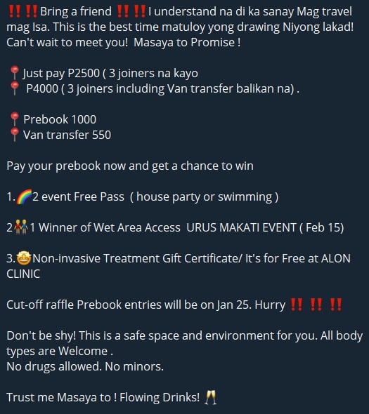 Elloyyzz's tweet photo. 10 days na lang ... Habol na kayo guy's
For more deets, dm @RainbowRoyalPh
Mode of payment
Gcash
09701083498
J***T***
#HydroSuperPoolParty #Pansol #SummerFun #WaterParty https://t.co/0ojU5FmPDq