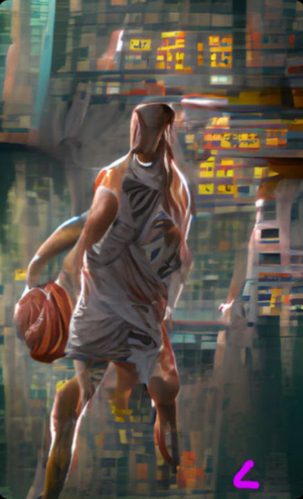 Richard04015291's tweet photo. Art of the Day: "ONtheCOURT". Buy at: https://t.co/GVC77Rripr https://t.co/3Yo0Eqctra