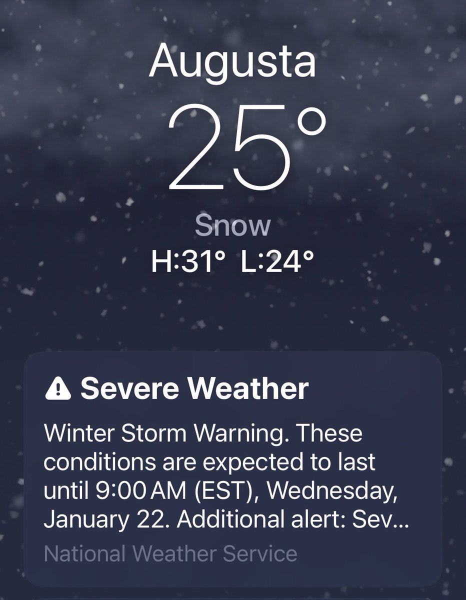 Imagine waiting your entire life to play Augusta National and you get snowed out.