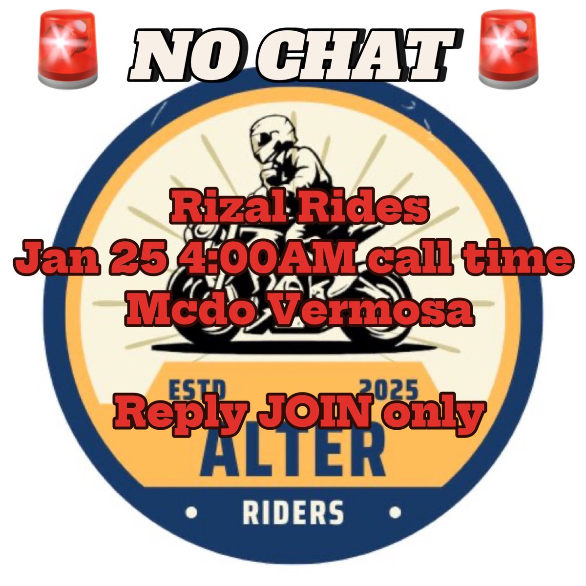 RedRiderCavite's tweet image. Comment below kung ikaw ay Rider - para mag reply sa inyo sinu pwede umangkas . Kayo na bahala sa arrangement nyo kung paano gas

Mag budget kayo sa sarili nyo atleast 2k.
Gas - food - accommodation kung biglaan mag swimming

Suntukin ko magdala ng baril at drugs. Pwede condom 😂