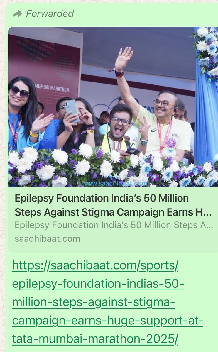 Epilepsy Foundation (@epilepsyfound) on Twitter photo <a href="/IBESocialMedia/">IBE Epilepsy</a> <a href="/EpilepsyFdn/">Epilepsy Foundation of America</a> <a href="/NirmalSurya1/">Nirmal Surya</a> <a href="/TataMumMarathon/">Tata Mumbai Marathon</a>
saachibaat.com/sports/epileps… <a href="/IBESocialMedia/">IBE Epilepsy</a> <a href="/EpilepsyFdn/">Epilepsy Foundation of America</a> <a href="/NirmalSurya1/">Nirmal Surya</a> <a href="/TataMumMarathon/">Tata Mumbai Marathon</a>
saachibaat.com/sports/epileps…