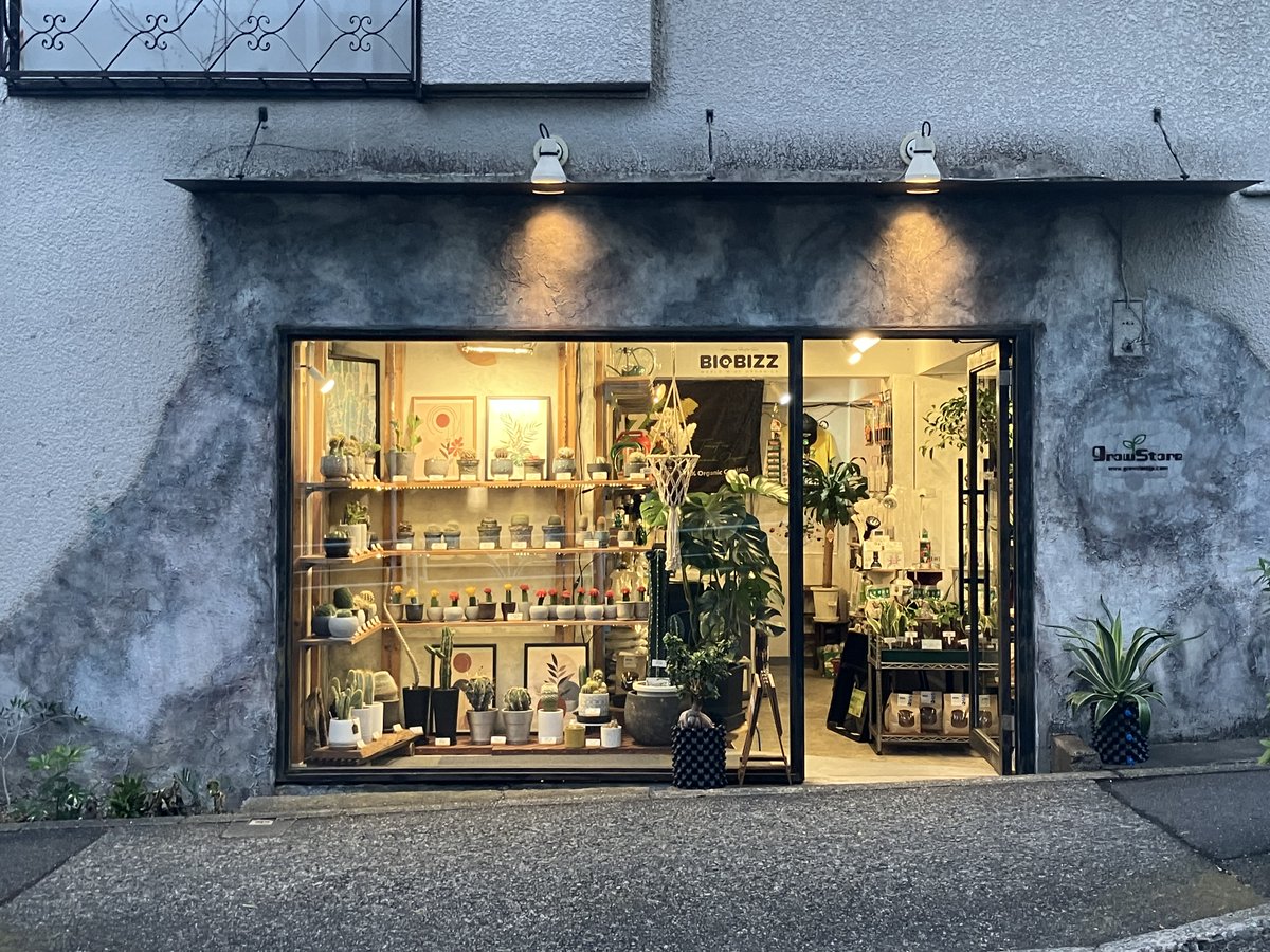 zounotamago1982's tweet photo. 弊社直営店のご紹介！
●『grow store』
恵比寿/代官山各駅から徒歩５分。 
観葉植物やサボテンだけでなく、海外製の肥料や培養土、植物の栽培に適したLEDや便利な栽培道具も数多く取り揃えた園芸用品店🌱🌿
弊社の大人気看板商品『BIOBIZZ』もございます。
ぜひ一度お立ち寄りを🙏
#growstore ＃園芸 https://t.co/0DwgzISWx0