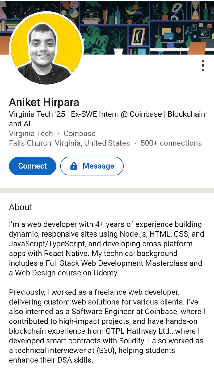 RealAngryDegen's tweet photo. $Stardm Developer is Ex-Coinbase Intern with massive experience in the Tech/Software Industry @trystardom 

He also has endorsement from the Coinbase Team themselves on his LinkedIn Page.

https://t.co/su8abxIVuQ

This i formation has been Verified as Accurate. ✅ https://t.co/bcVdJRBWZs