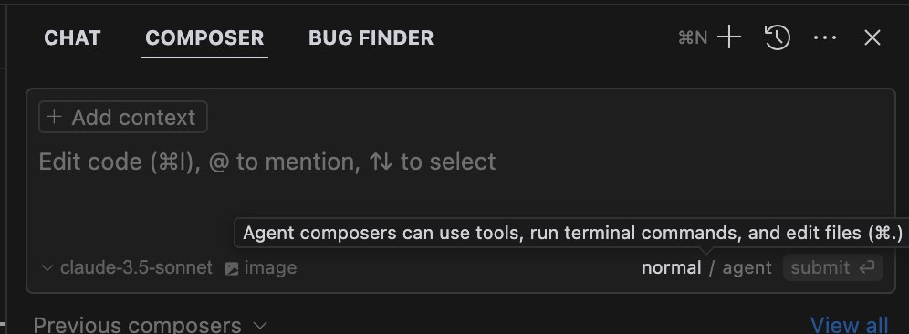 de_bug_'s tweet photo. This is a PSA for all cursor users to switch your composer to agent. I'd explain the difference but I'm dent head and all I know is it's just better. https://t.co/R3KK3aMJi2