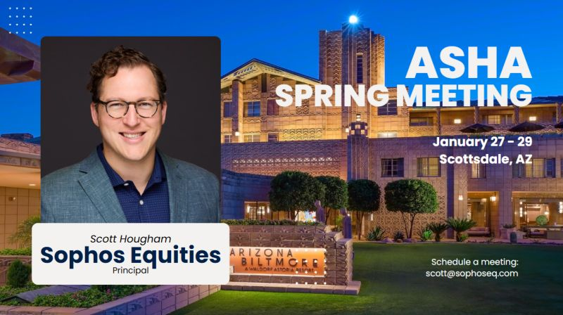 SophosEquities's tweet photo. Looking forward to attending ASHA next week to discuss senior housing acquisition and asset management. Please reach out to schedule time if I have not already set up a meeting. https://t.co/dzK7geX5pI