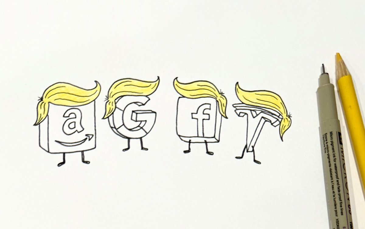 artbychakim's tweet photo. Billionaire Oligarchy #tech #trump #america #art #drawing #politicalcartoon #cartoonoftheday https://t.co/tYXkNygwAZ