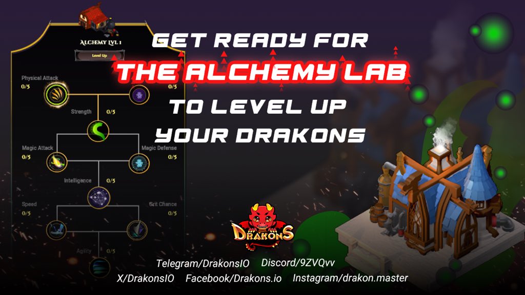 DrakonsIO's tweet image. Drakon Masters, awaken your dragons' true potential! 🔥 The Alchemy Lab is here! 🐉🧪 Craft legendary power &amp;amp; conquer the battlefield! Now available at at Drakons.io

#Drakons #DrakonsReloaded #BeADrakonMaster #Blockchaingaming