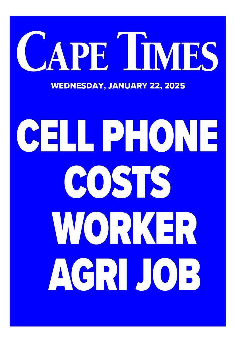 CapeTimesSA's tweet photo. 🗞In today's edition of the #CapeTimes... https://t.co/OgTyciG7c9