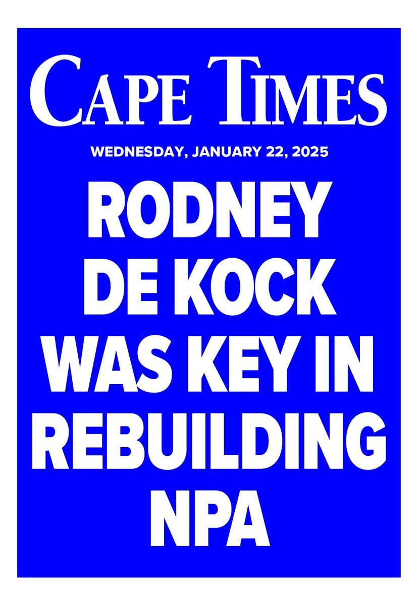 CapeTimesSA's tweet photo. 🗞In today's edition of the #CapeTimes... https://t.co/OgTyciG7c9