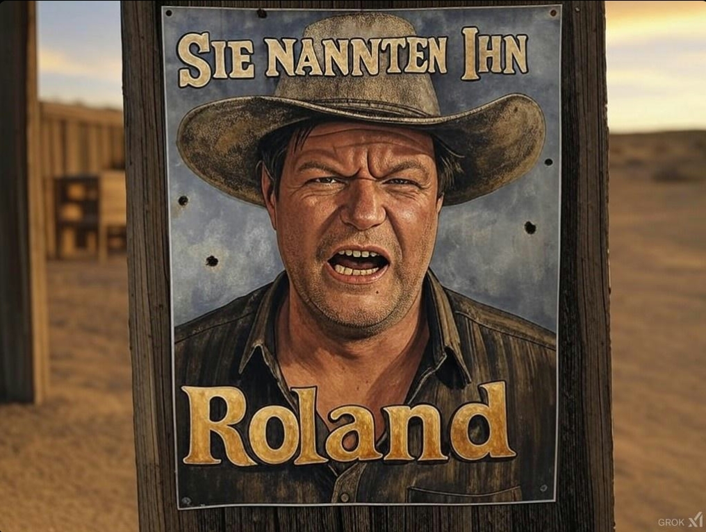 "In diesem packenden Western geht es um eine gefährliche Räuberbande und ihren gefürcheten Anführer. Als die Bande insolvent wurde, weil sie aufgehört hatte Leute zu überfallen kommt dem Revolverhelden die zündende Idee : Kinderbücher!"  
Hab noch ne Karte übrig, wer kommt mit?