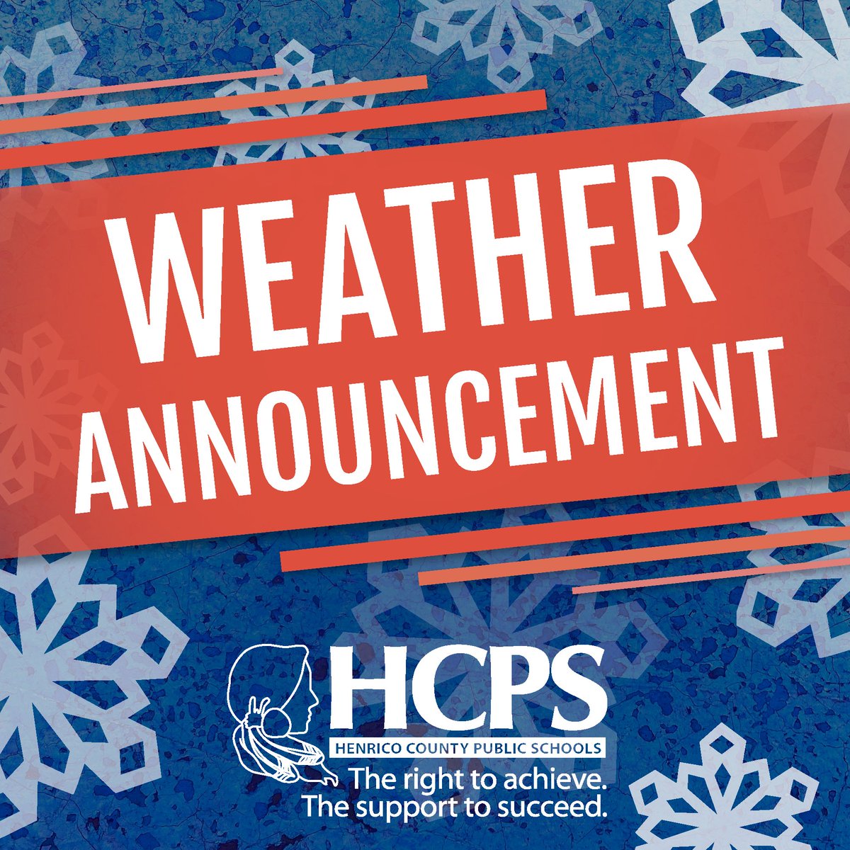 Snow accumulation in parts of Henrico will make early morning bus transportation challenging. As a precaution, all HCPS schools and offices will open two hours late on Wednesday, Jan. 22. Half-day preschool classes are canceled.