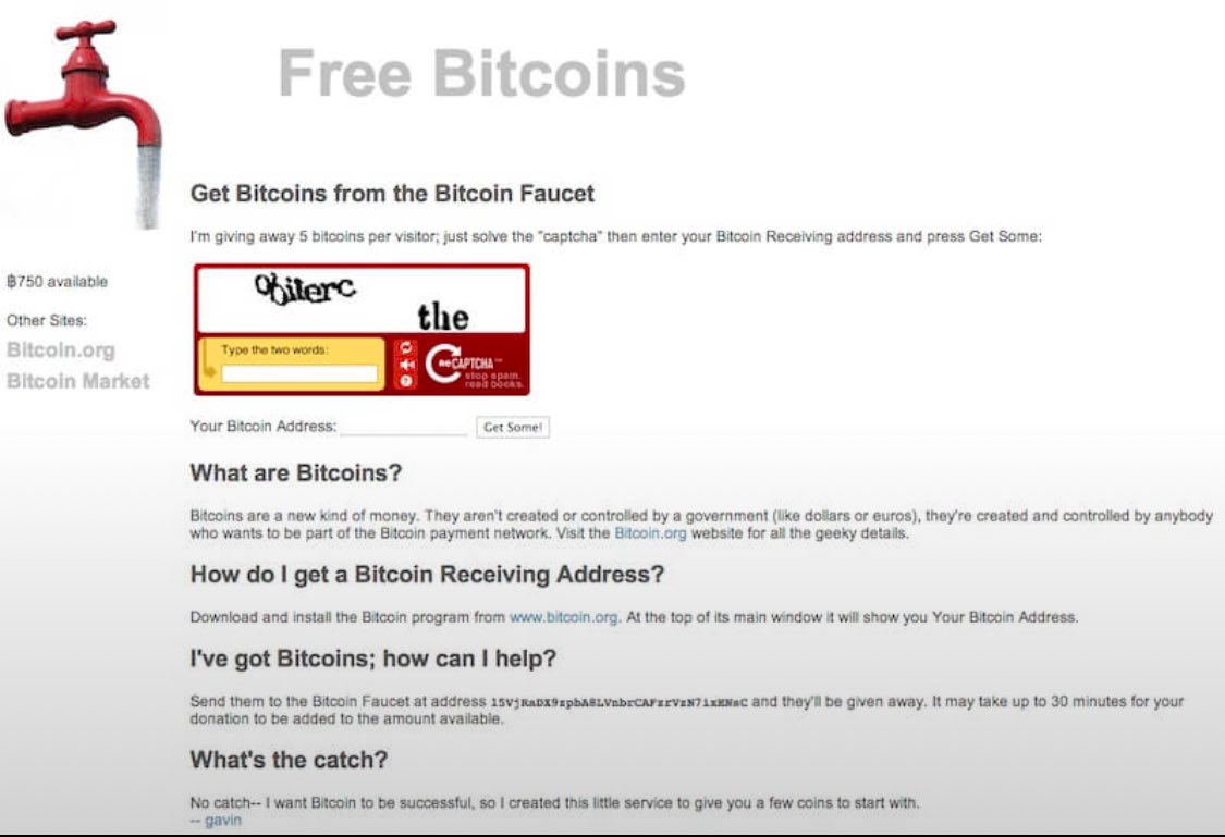Sigh. I remember the bitcoin faucet. Did I save the bitcoins? No, I did not.