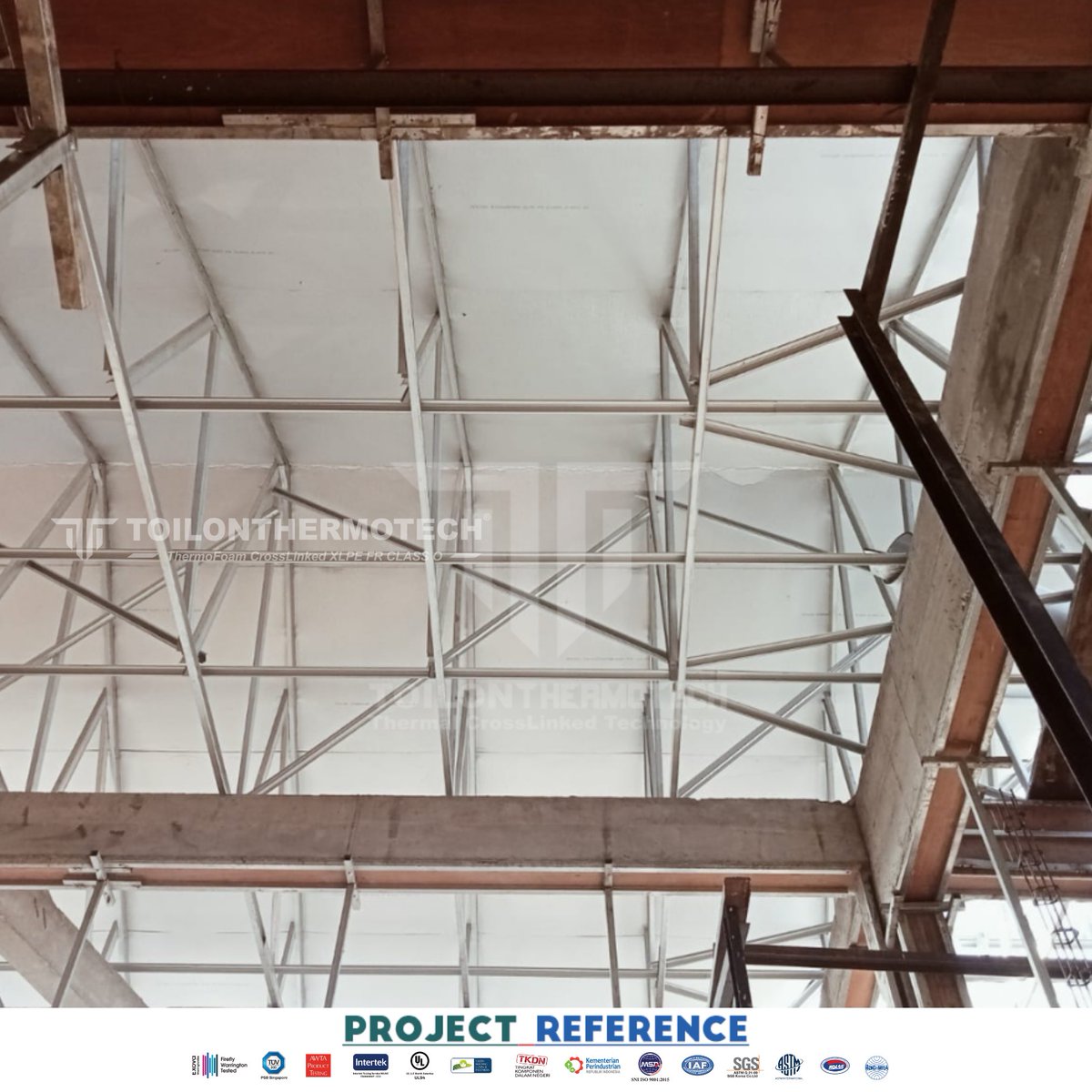 ThermotechIndo1's tweet photo. #ProjectReference
Project : Villa Bali
Type : Toilon ThermoTech XLPE FR Class 0
Application : Roof Insulation
Benefits of Using Toilon ThermoTech Insulation,
1️⃣The highest Fire Rating Class 0
2️⃣Extremely High Vapour Permeability Resistance
3️⃣Lifetime More Than 15 Years (T&C https://t.co/iyJEDSTK07