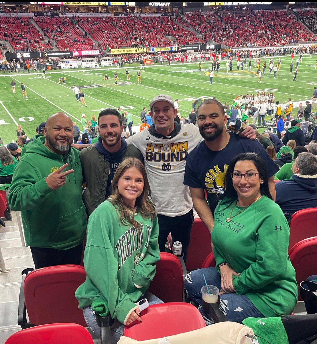 Jesse Chinchar (@coachjesse18) on Twitter photo An absolute honor to cheer on <a href="/59_problemz/">Sean “Big Bear” Sevillano Jr.</a> and the <a href="/NDFootball/">Notre Dame Football</a> program last night! So proud of you! An absolute honor to cheer on <a href="/59_problemz/">Sean “Big Bear” Sevillano Jr.</a> and the <a href="/NDFootball/">Notre Dame Football</a> program last night! So proud of you!