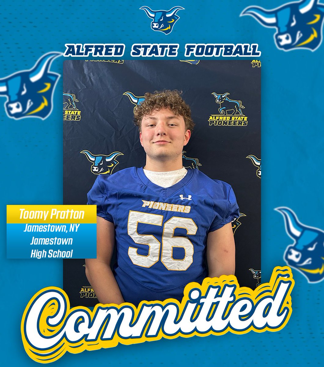 Congratulations to Tommy Pratton on committing to ⁦⁦<a href="/ALFREDSTATEFB/">ALFRED STATE FOOTBALL</a>⁩!