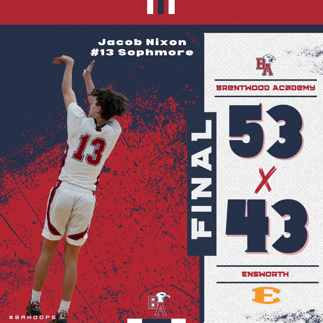 theBAhoops's tweet photo. Big time effort by our guys tonight to get a win on the road at Ensworth! Back in action next Tuesday! 

#BAHOOPS https://t.co/m49QFP7CE7