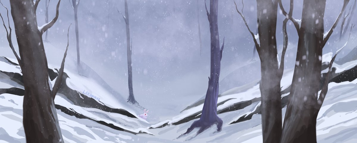 moonje_lee's tweet photo. background practice! + lil bunny <3
#winterdrawing #background #myart https://t.co/cvk3ylMnIq