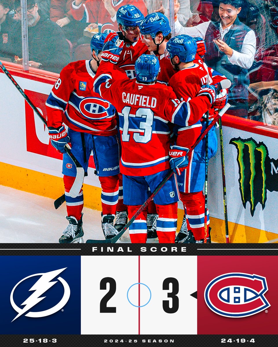 NHL's tweet photo. The @CanadiensMTL win AGAIN! 🔥 https://t.co/i7iqxF9TqR