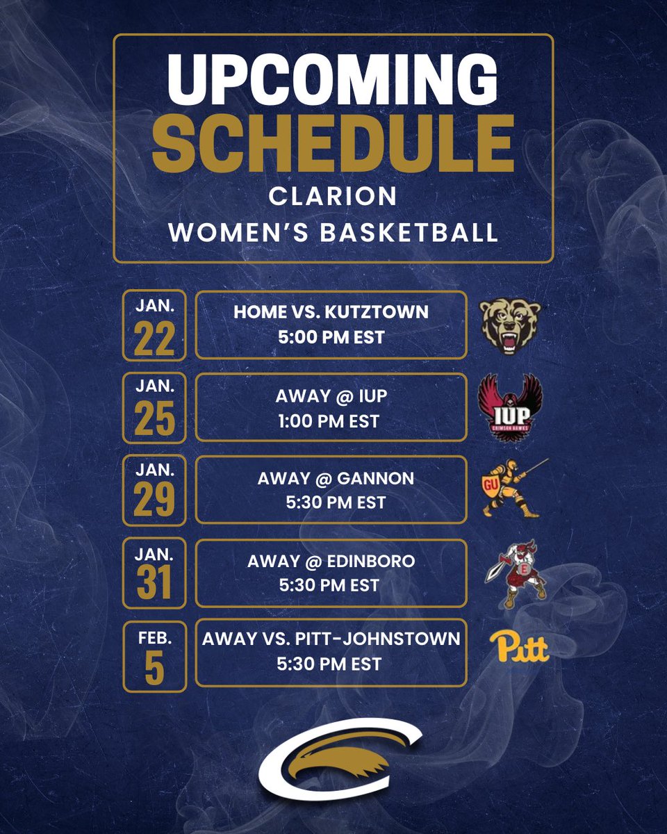 ‼️CONFERENCE PLAY CONTINUES‼️

#homegame #awaygame #scheduledrop
 #womensbasketball #PSAC #conference