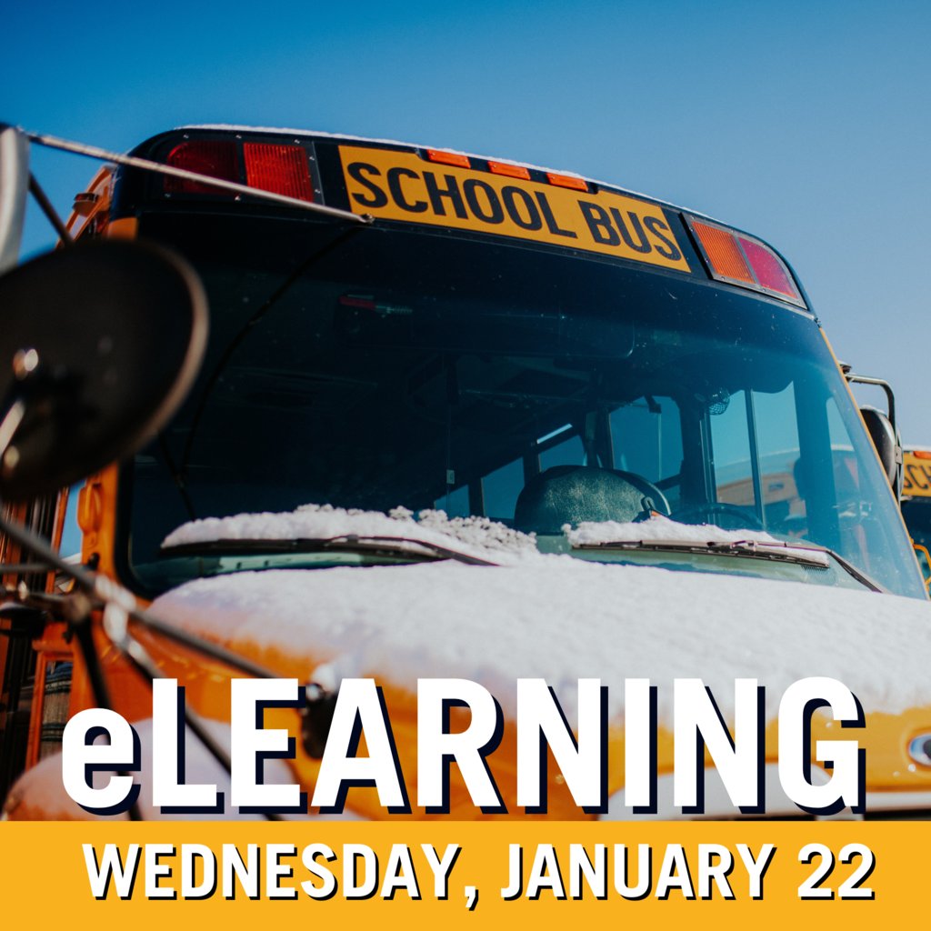 Due to potentially unsafe road conditions, Anderson 3 will hold an eLearning Day on Wednesday, January 22. ❄️💻