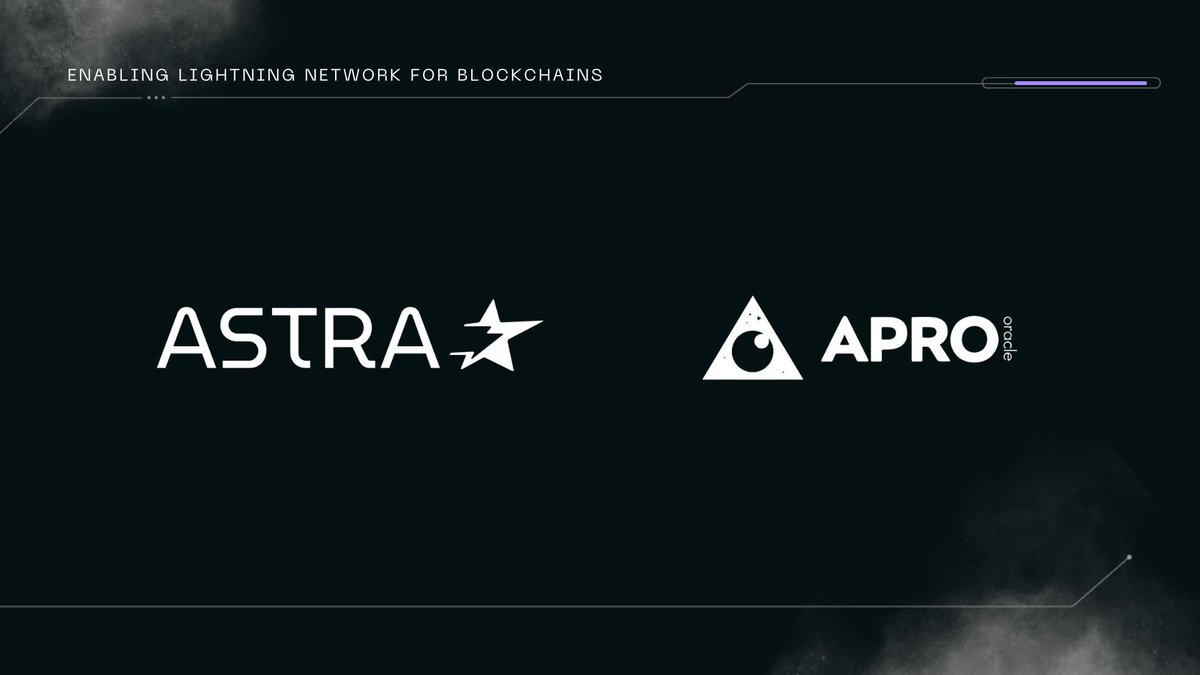 Astralabs_LN's tweet photo. Astra x @APRO_Oracle : A Powerful Partnership
Astra Payment Agent taps into APRO Oracle's price feed to provide real-time, accurate pricing, crucial for enabling efficient payment workflows. By integrating ATTPs, Astra extends these capabilities to secure inter-agent communications, minimizing risks and ensuring reliable transaction execution.
🌟 Applications of Astra
𖧹 Lightning Payments: Astra’s integration with APRO Oracle enables precise and secure Lightning payments.
𖧹 AI Wallets: Secure and intelligent payment automation for next-gen financial systems.
𖧹 Cross-Border Transactions: Reliable communication ensures consistent performance in global, decentralized environments.
🔭 The Vision Ahead
Astra aims to redefine the way payments are conducted on the Lightning Network by merging state-of-the-art technology with the security and efficiency of ATTPs. Together, we are building the foundation for a decentralized future powered by secure, fast, and reliable transactions.
#lightningnetwork #aiwallet #astra #apro