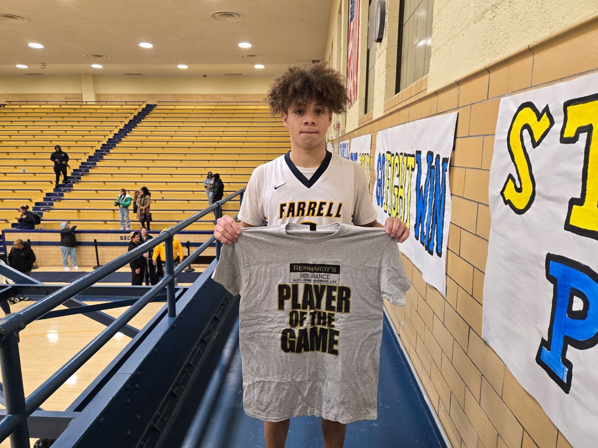 A career-high 30 points Tuesday night for Farrell High School Basketball sophomore Trae Cousin earns him the <a href="/Reinhardts1904/">Reinhardt’s Insurance</a> Player of the Game award. Farrell used a 38-10 run in the second half to earn a 69-48 home win over Mercer. <a href="/EBJayyy23/">Eric Bell Jr©️</a> <a href="/Myronlowe4/">Myron lowe</a>