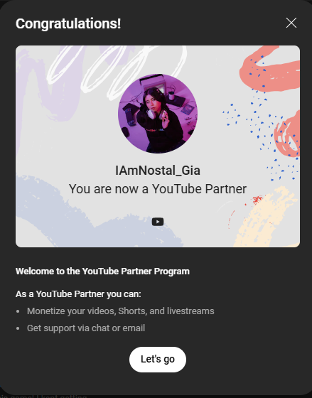 💜YOUTUBE PARTNER: UNLOCKED💜

Thank you all for subscribing, watching and liking the videos I've been putting up on here 💜

Little Gia probably couldn't imagine that we'll grow up to achieve the things we always dreamt of 😭💜 

Thank you, my owlets 🦉