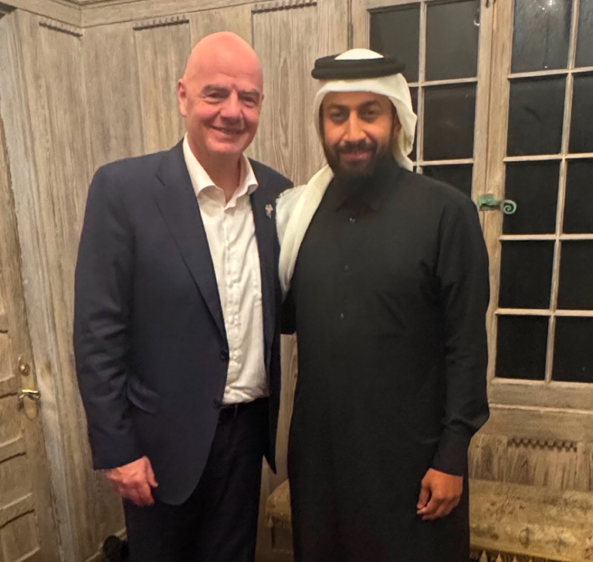 Almaadeed's tweet image. Gianni Infantino of @FIFAcom @FIFAWorldCup any synergy with @gamestop #gme #trump ?