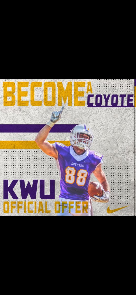 Extremely blessed to receive an offer from Kansas Wesleyan University.
<a href="/QBcoachsnyder/">QBcoachsnyder</a>