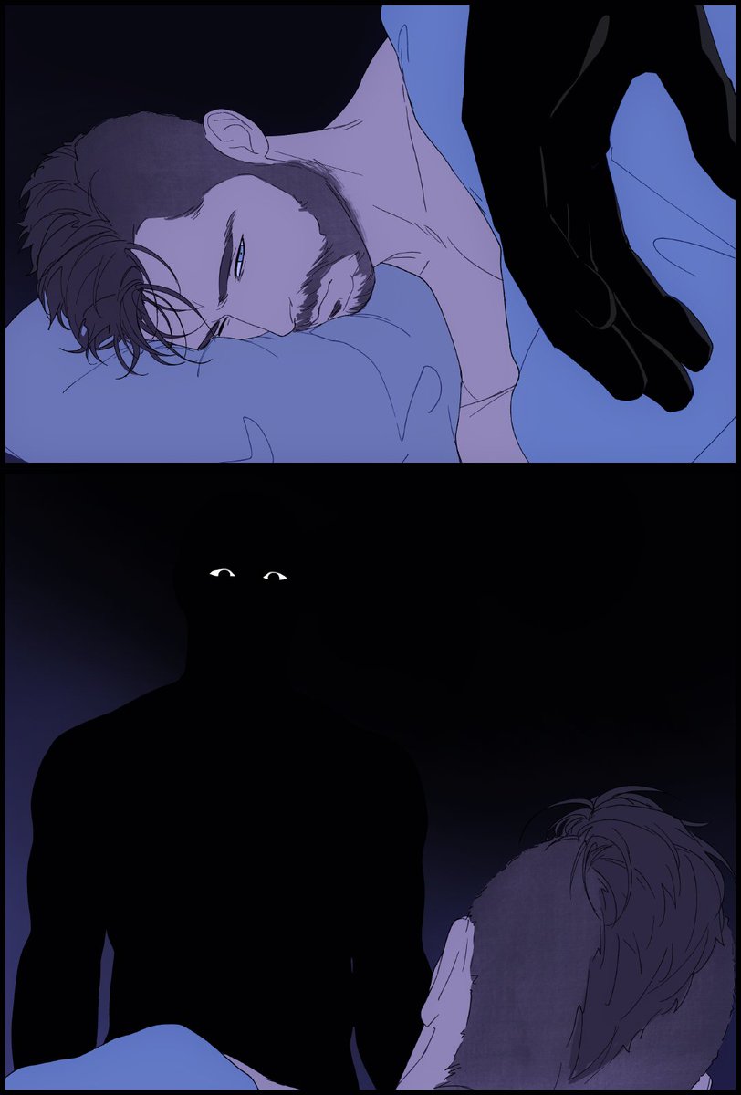 ghost always politely and quietly waits for permission to join soap in bed 