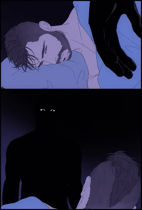 ghost always politely and quietly waits for permission to join soap in bed 