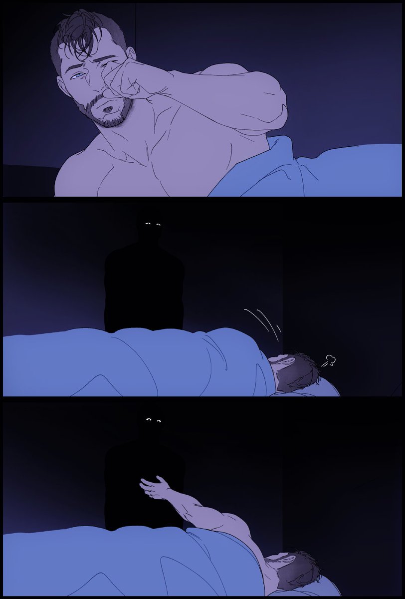 ghost always politely and quietly waits for permission to join soap in bed 