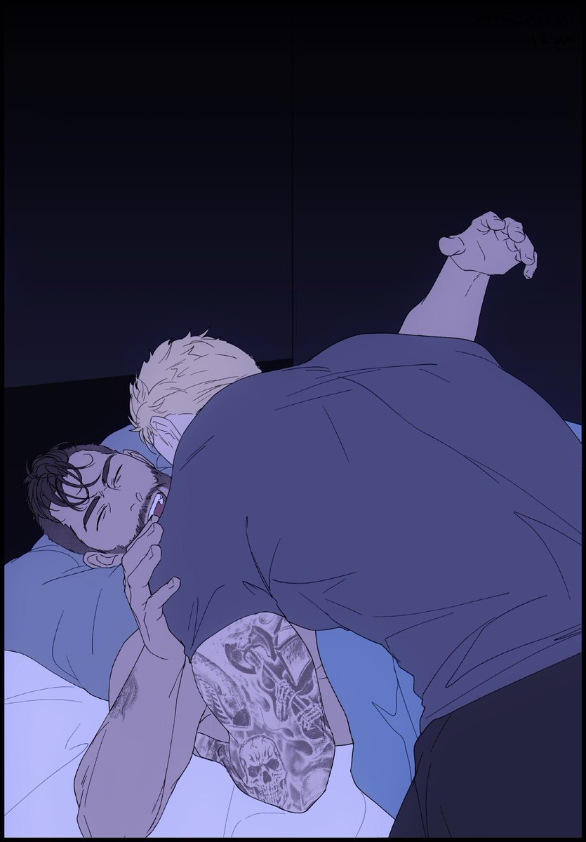 ghost always politely and quietly waits for permission to join soap in bed