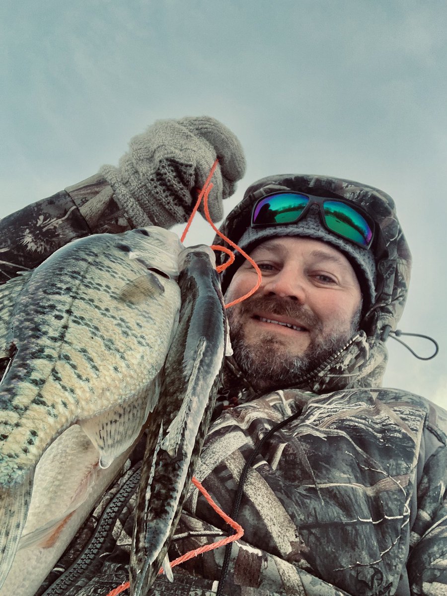 When Mother Nature turns on the deep freeze 🥶 It’s time for some fishing 🎣 through the ice 🧊!!

#icefishing