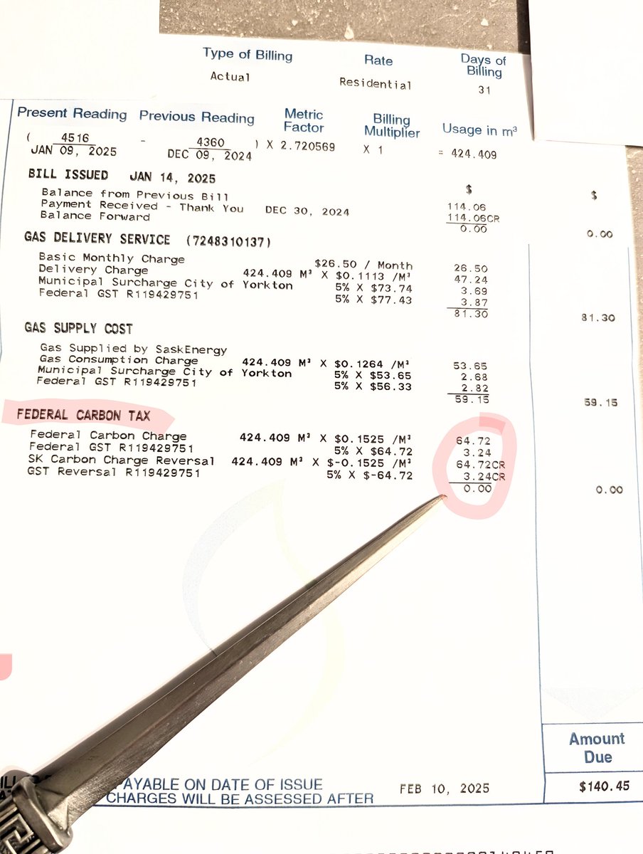 Michael95406840's tweet photo. @kris_sims SK small city: carbon tax addressed via SK Carbon Charge Reversal and GST on Carbon Tax also reversed. https://t.co/ovbwmceF4Y