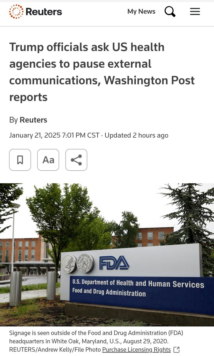 JPWeiland's tweet photo. ⚠️This week may have been my last full update post on current infection numbers and trends.  

Why?

The new administration may pause all public reports of federal health data from FDA, CDC, DHS, according to this article. https://t.co/9H7Qvy178R