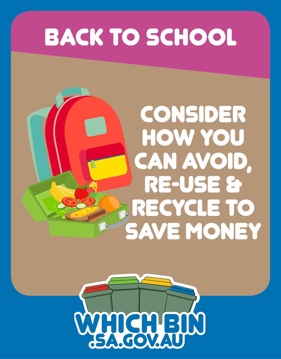 👩🏫📚 Back to school...back to school, please don't waste things like a fool! 🚌📓🖊💻🎒

Click here to learn how you can avoid, reduce, re-use, recycle and compost to save money and waste when going back to school 👉🏼 bit.ly/3ZmU3kk